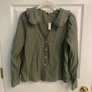 Madewell Peter Pan Collared Button Down